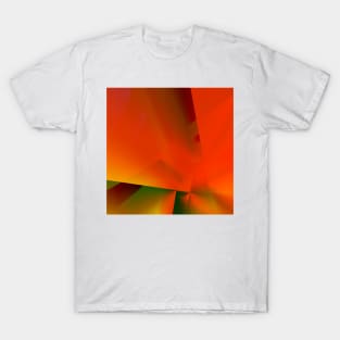 red marron orange abstract texture T-Shirt